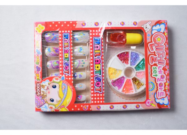Karic Cute Nail Art Kit for Girl Best Gift for Kids Multicolor Nail Art Kit  with Accessories (Pack of 1) : Amazon.in: Beauty