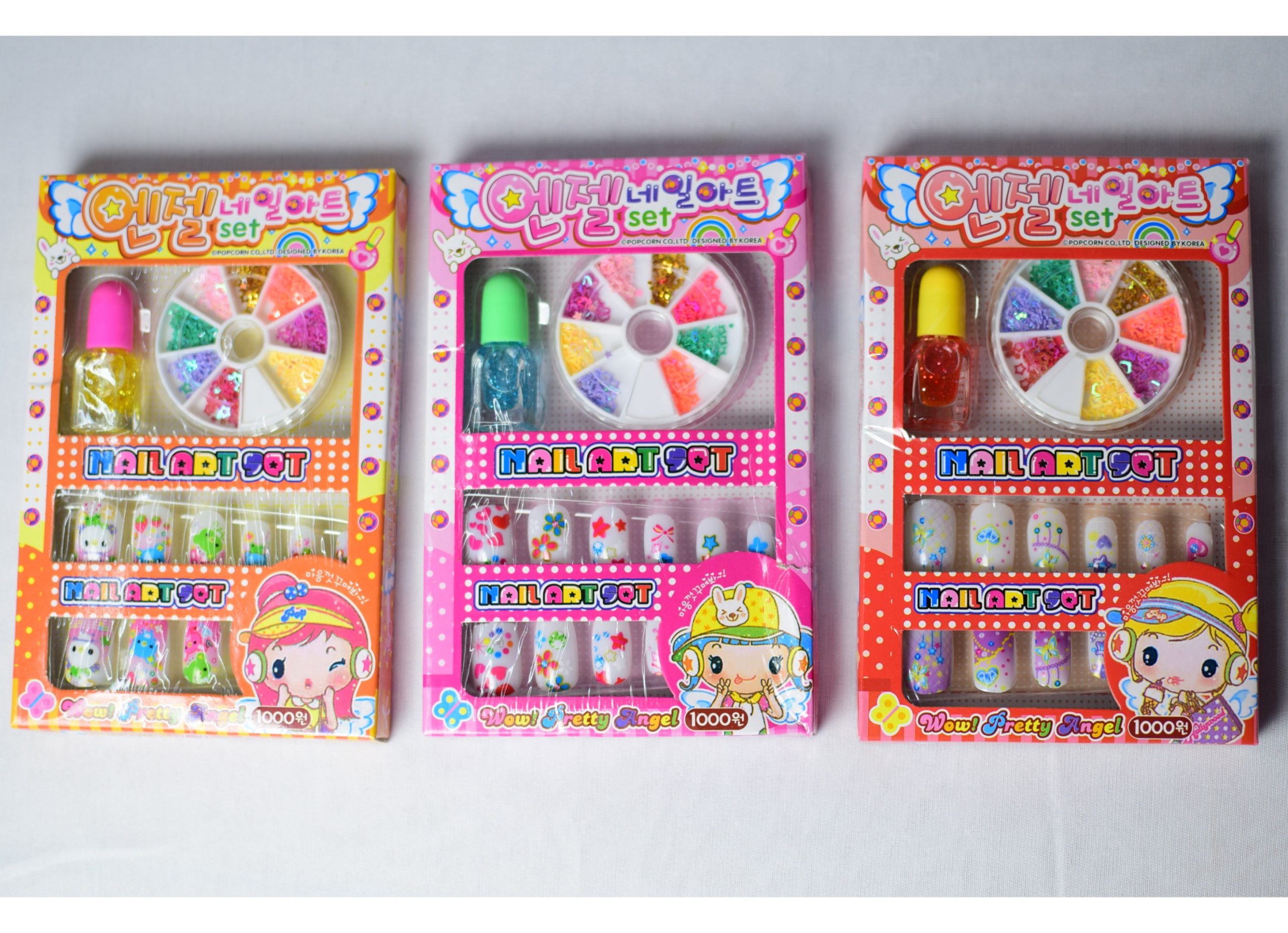 BABLYY SET OF 2 Nail Art kit for Girls Birthday Gift for Girls Little Girls,  Kids,
