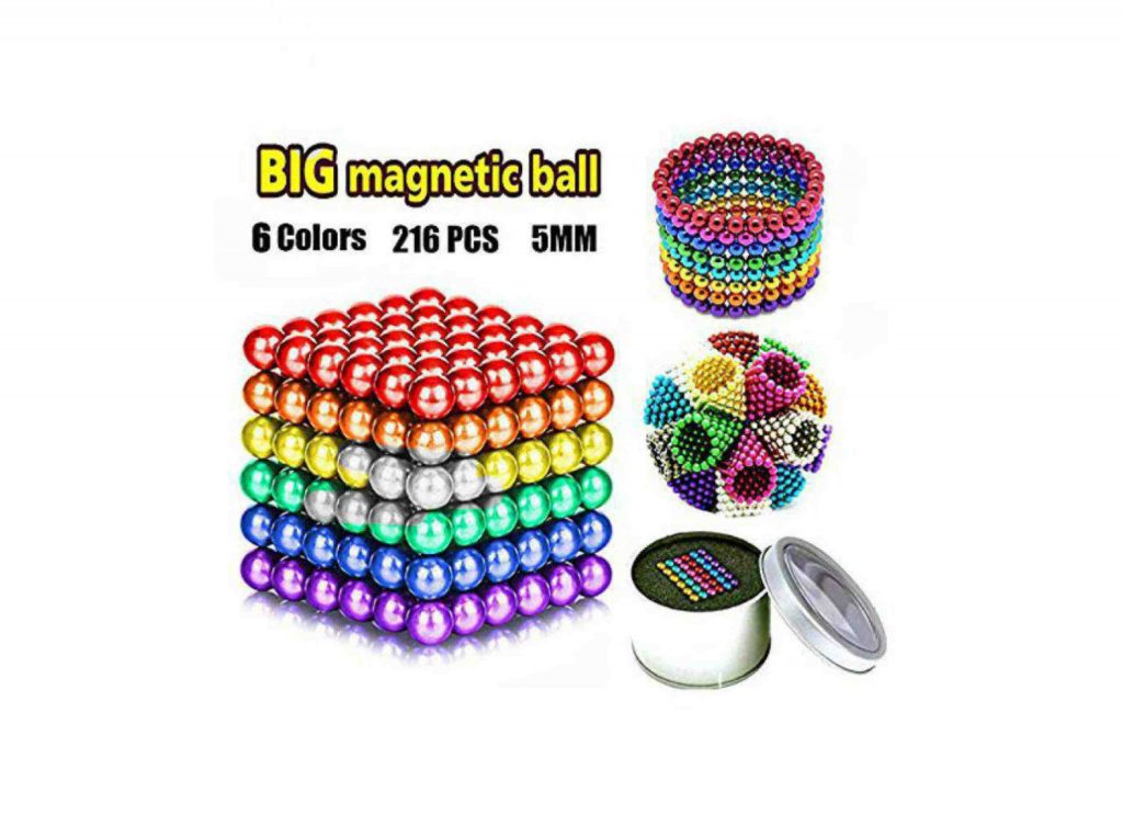 Magnetic Ball 6 Colors 216pc set 5mm