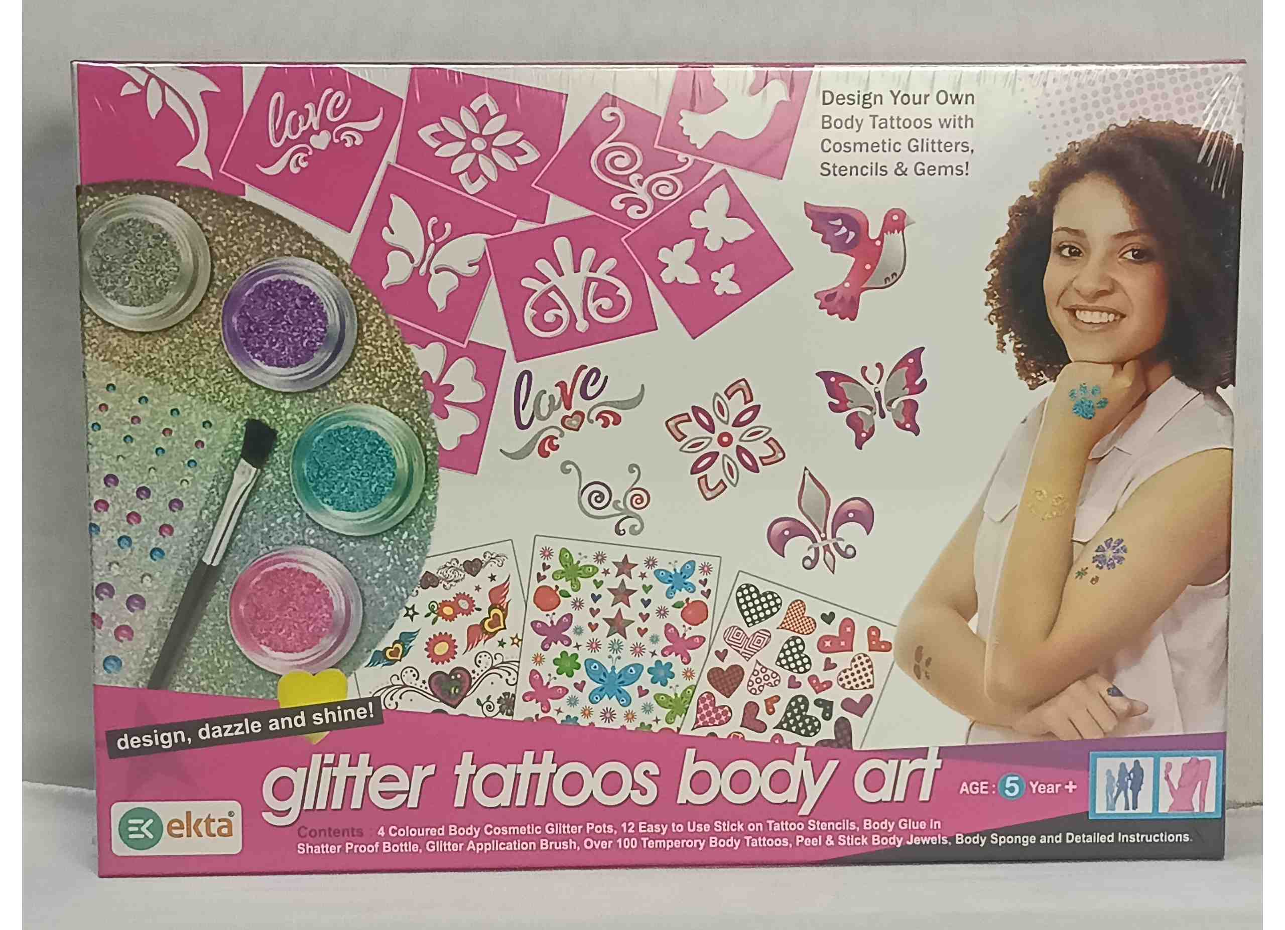 Glitter tattoo glam party | Face n Body Art