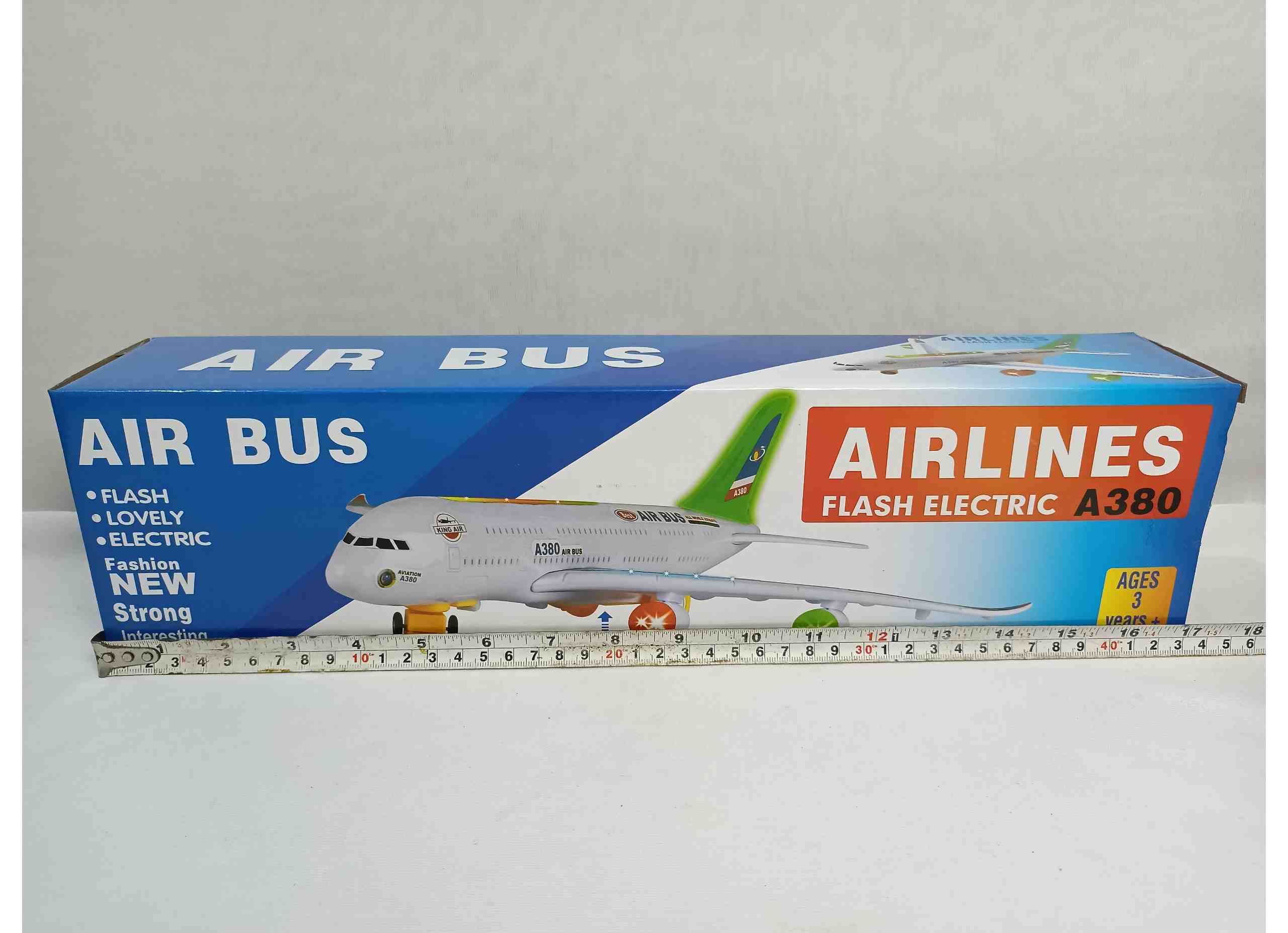 Large airbus a380 with light and music plane airplane ch133 sellet