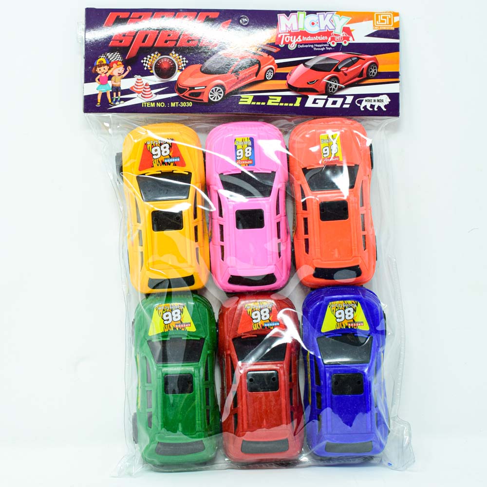 Pcs Car Set PVC Packing-MT3030-By Micky Toys Patta Card Blister