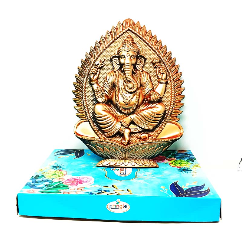 (1 Pcs) GP-02 3D Printed Patta Ganesh Ji Gold and Copper By Pringle ...