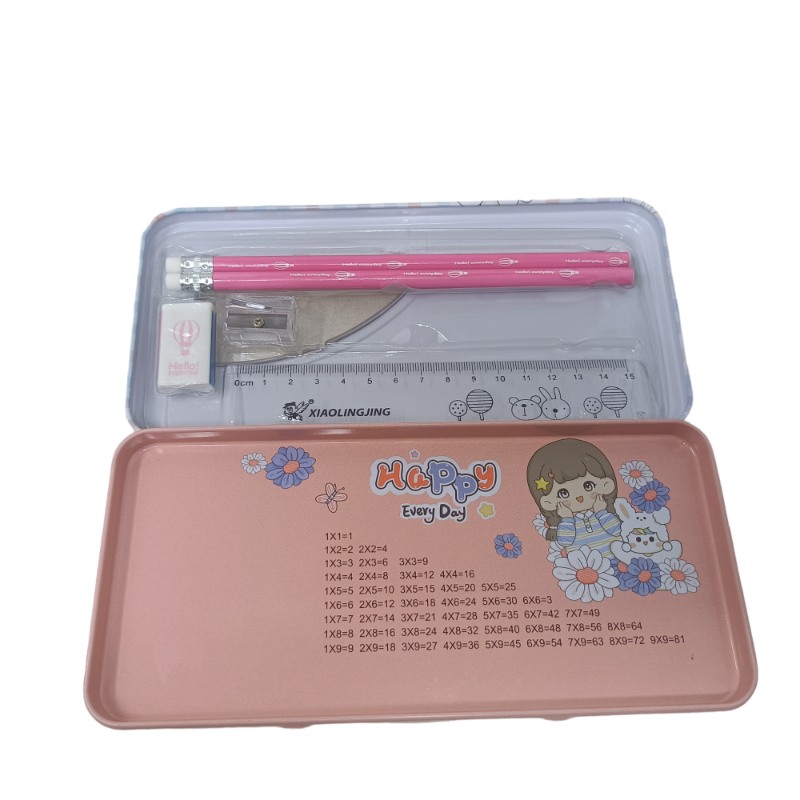 Type -2 Metal Pencil Box with Stationery Set (B-189-01) – Sellet