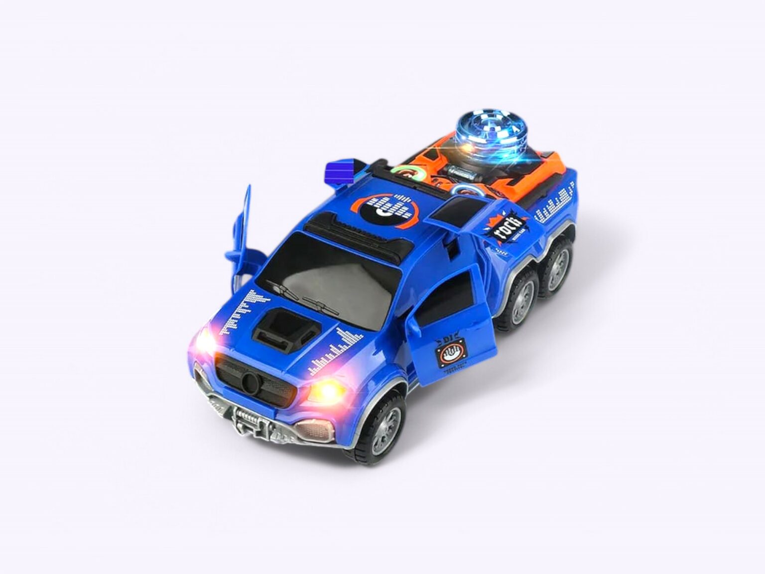 EDM) Musical Car with LED Lights and Music 6-Wheel – Sellet