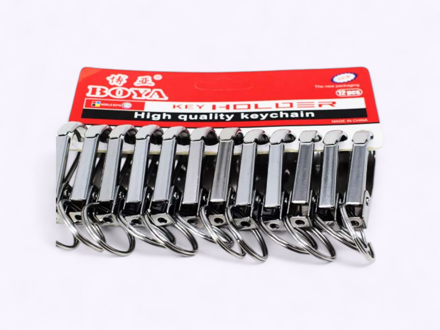 12 Pcs) 201 Metal Hook Double Rings Keychain – Sellet