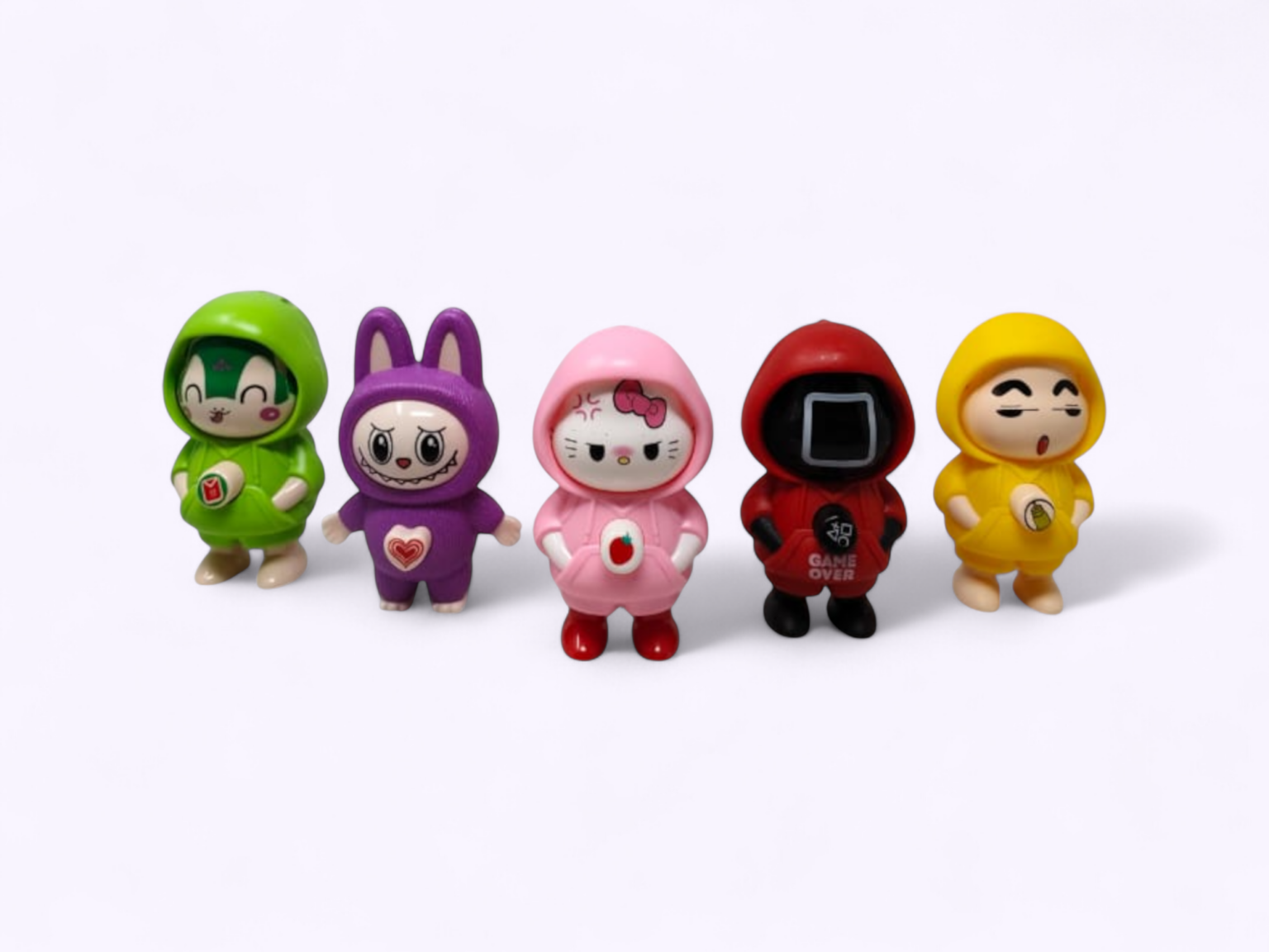12 Pcs) Mix Character Face Changing Cartoon Keychain Set – Sellet